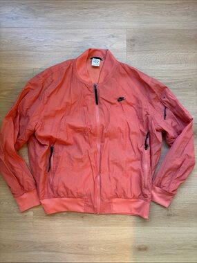 Nike Coral Orange Lightweight Bomber Jacket